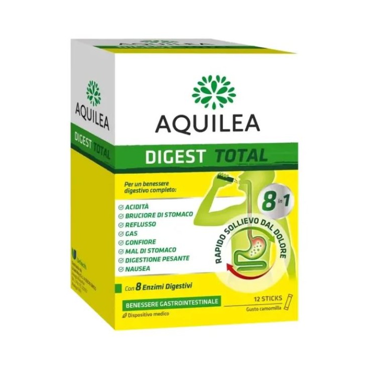 Aquilea Digest Total 12 stick - Dispositivo Medico Benessere Digestivo