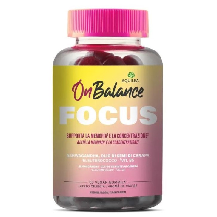 Aquilea On Balance Focus 60 gummies - Integratore Memoria e Concentrazione
