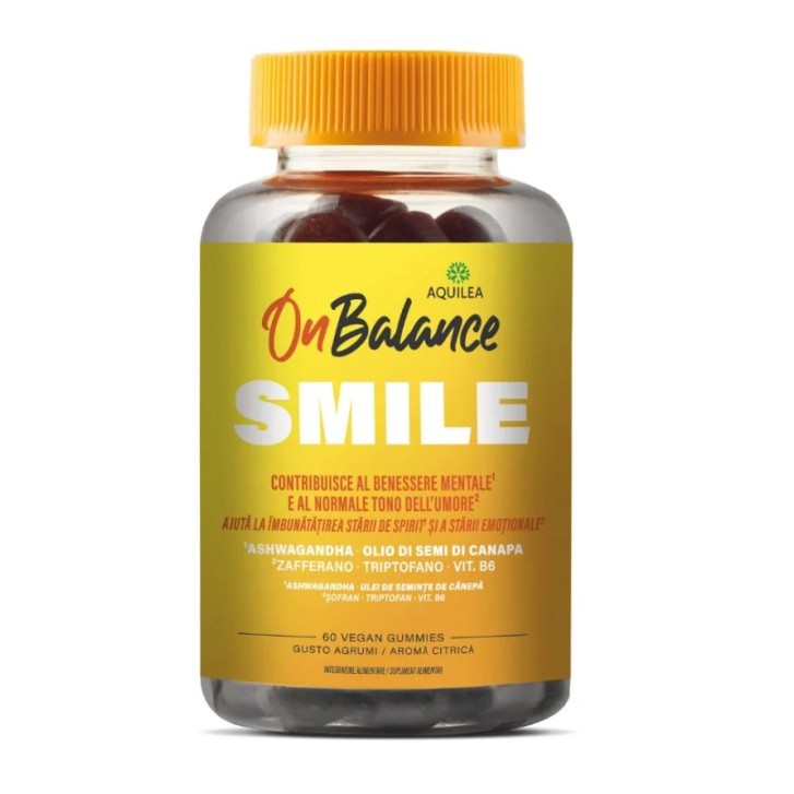 Aquilea On Balance Smile 60 gommose - Integratore Benessere Mentale