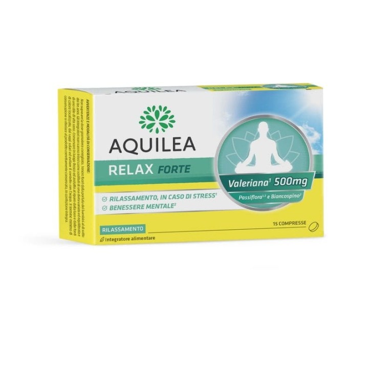 Aquilea Relax Forte 15 compresse - Integratore Rilassamento Benessere Mentale