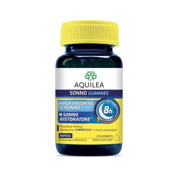 Aquilea Sonno Gummies 30 Gummies - Integratore per Sonno e Rilassamento