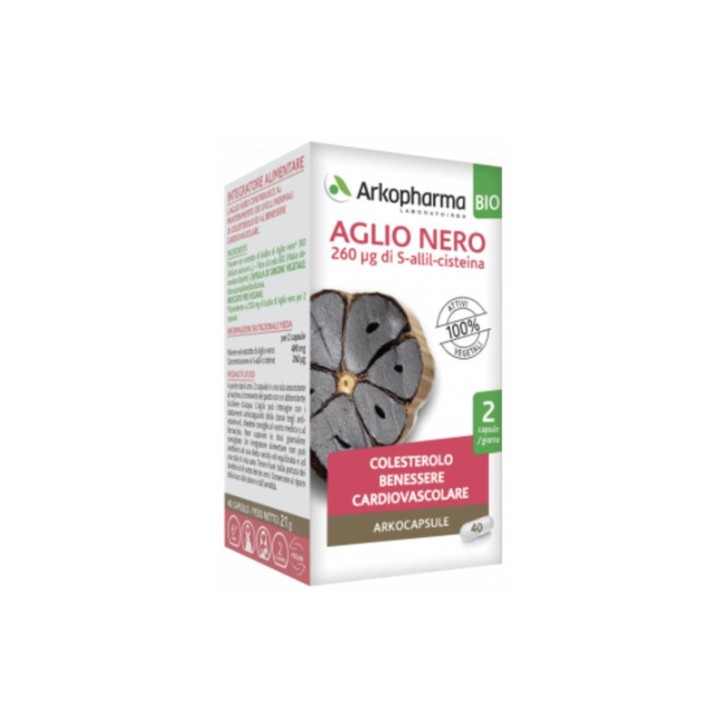 Arkocapsule Aglio Nero 40 Capsule - Integratore Controllo del Colesterolo