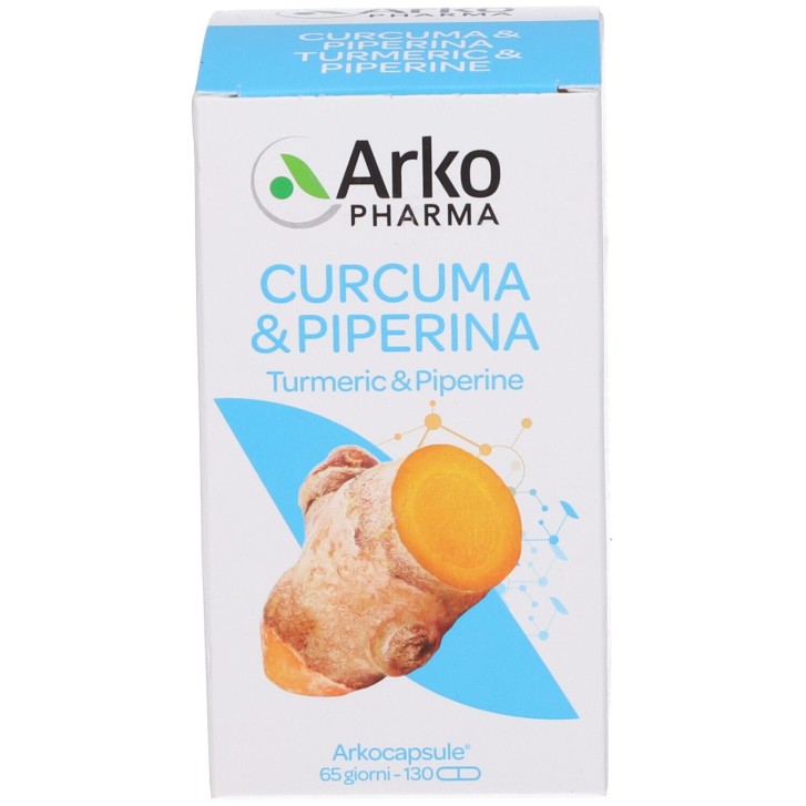 Arkocapsule Curcuma e Piperina 130 Capsule - Integratore Benessere Articolare