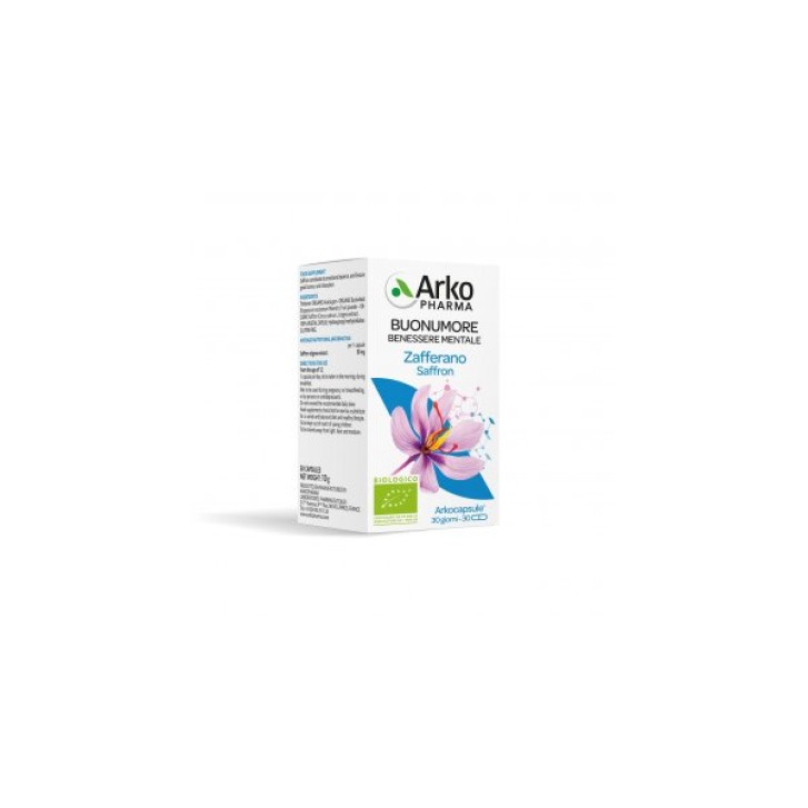 Arkocapsule Zafferano Bio 30 capsule - Integratore Buonumore e Benessere Mentale