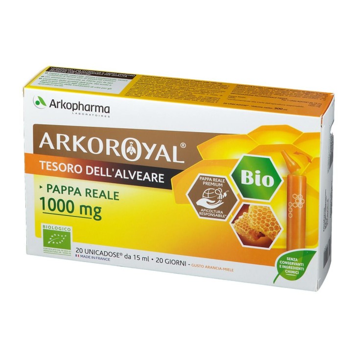 Arkoroyal Pappa Reale 1000 mg 20 Fiale - Integratore Difese Immunitarie