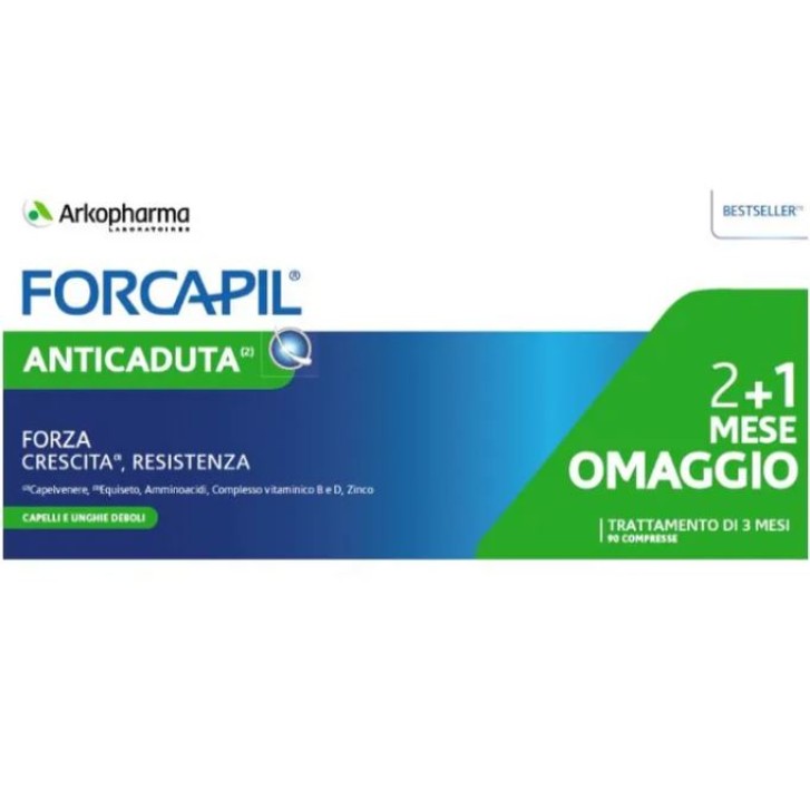 Arkopharma Forcapil 90 compresse - Integratore Anticaduta Capelli e Unghie