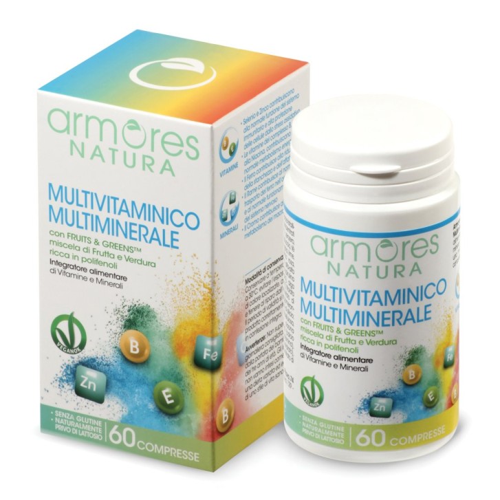 Armores Natura MultiVitaminico e MultiMinerale 60 Compresse - Integratore Alimentare