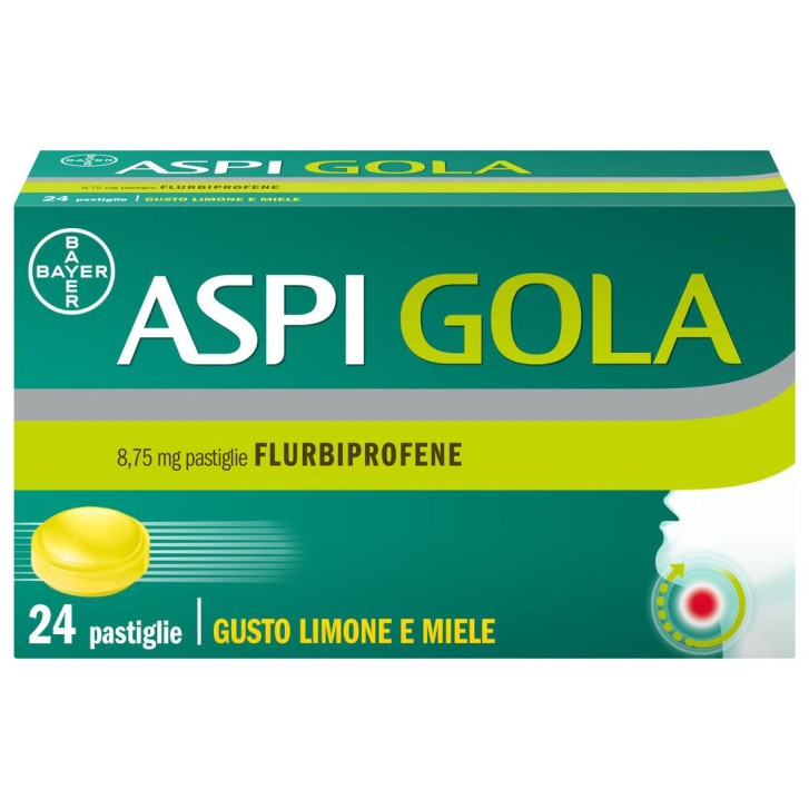Aspi Gola Limone e Miele 24 Pastiglie 8,75 mg