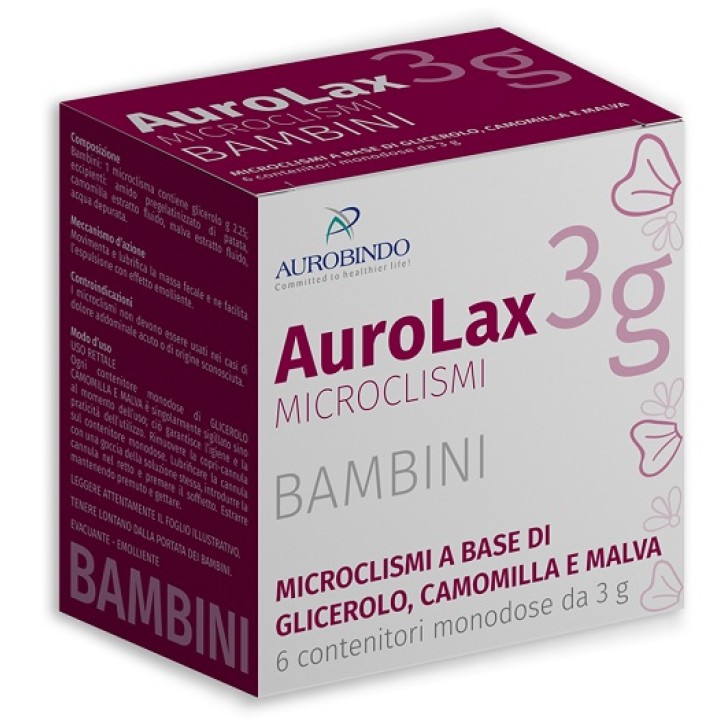 Aurolax Microclismi Bambini 6 pezzi