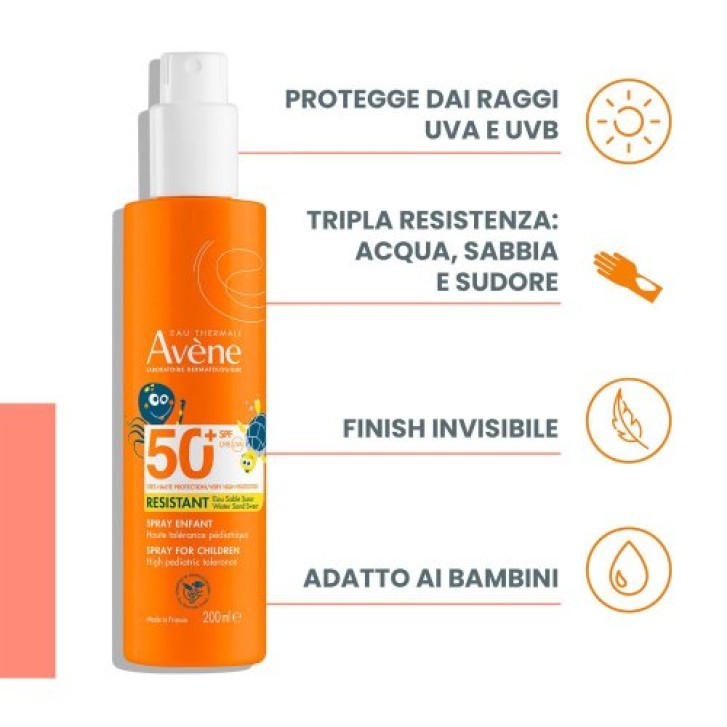 Avene Solare Spray Bambino SPF50+ 200 ml