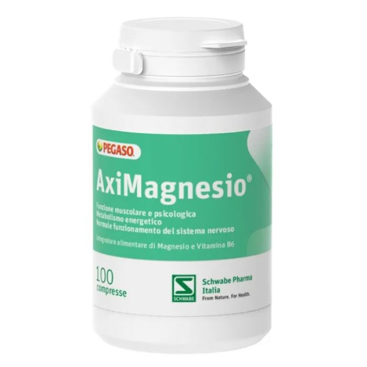 Pegaso AxiMagnesio 100 Compresse - Integratore Magnesio e Vitamina B6