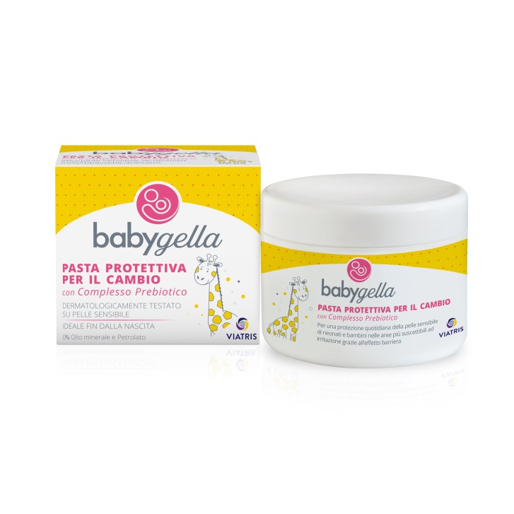 Babygella Pasta Protettiva per la pelle delicata dell'area Pannolini con Complesso Prebiotico 150 ml