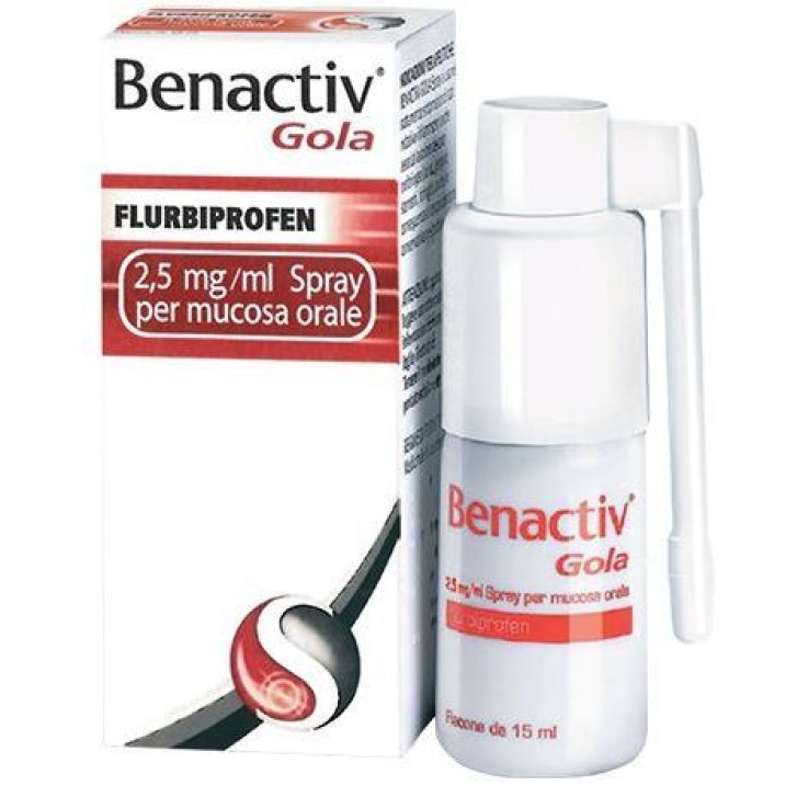 Benactiv Gola Spray 0,25% Flurbiprofene 15 ml