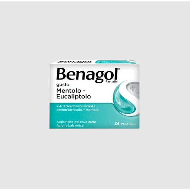 Benagol Pastiglie Antisettico Orale Menta Eucalipto 24 Pastiglie