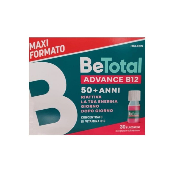 Be-Total Advance B12 50+ 30 Flaconcini - Integratore di Vitamine B12