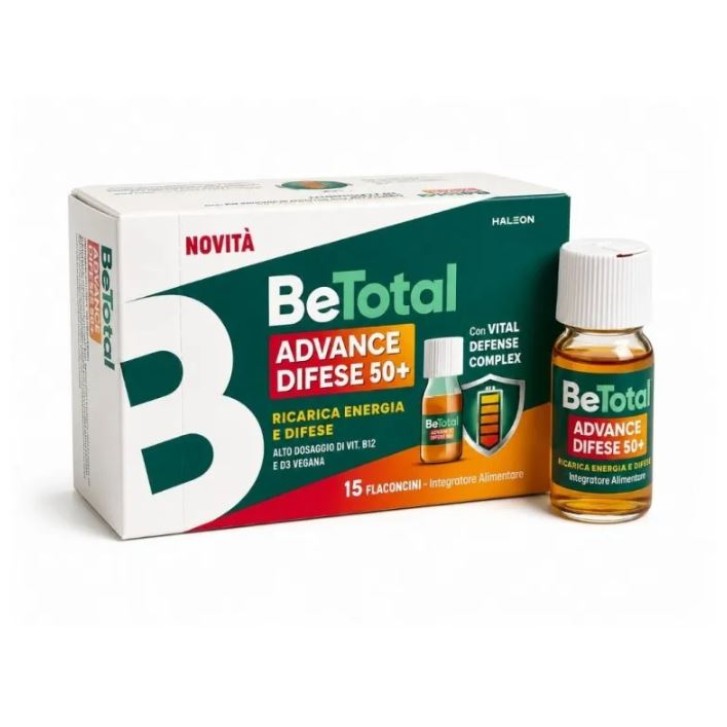 Be-Total Advance Difese 50+ 15 Flaconcini - Integratore per Energia e Difese