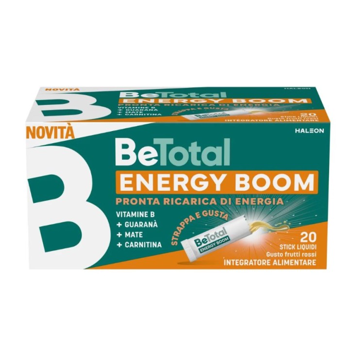 Be-Total Energy Boom 20 stick - Integratore Tonico Energetico