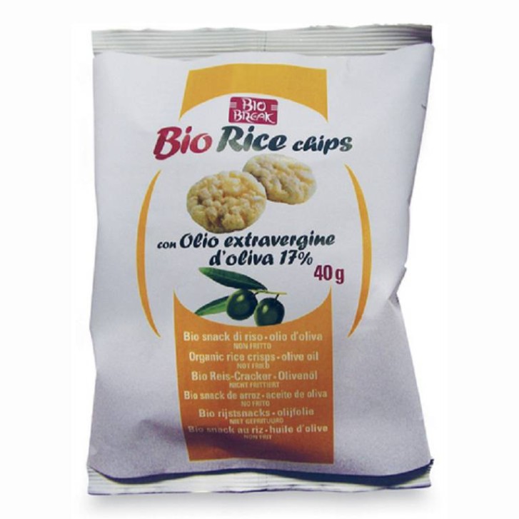 Baule Volante BioBreak Rice Chips all' Olio Extravergine di Oliva 40 grammi