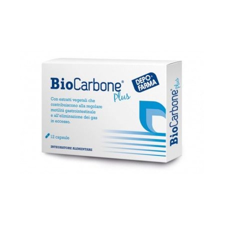 Biocarbone Plus 12 Capsule - Integratore Alimentare