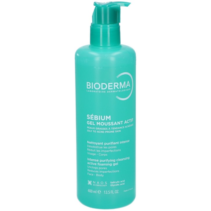 Bioderma S&eacute;bium Gel Moussant Actif 400 ml