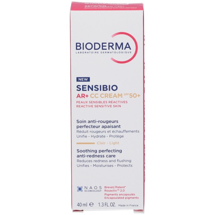 Bioderma Sensibio AR+ CC Cream SPF50+ Light 40 ml