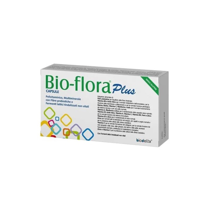 Bioflora Plus 30 capsule - Integratore Polivitaminico e Prebiotici