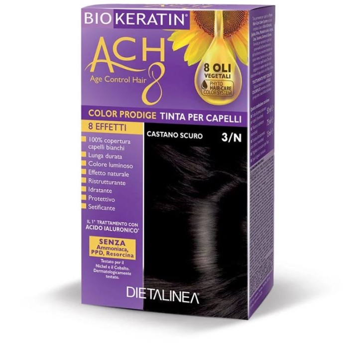 Biokeratin ACH8 Tinta Capelli 3/N Castano Scuro
