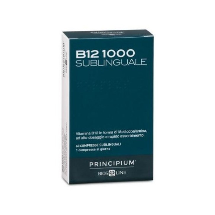 Bios Line Principium B12 1000 Sublinguale 60 Compresse - Integratore di Vitamina B12