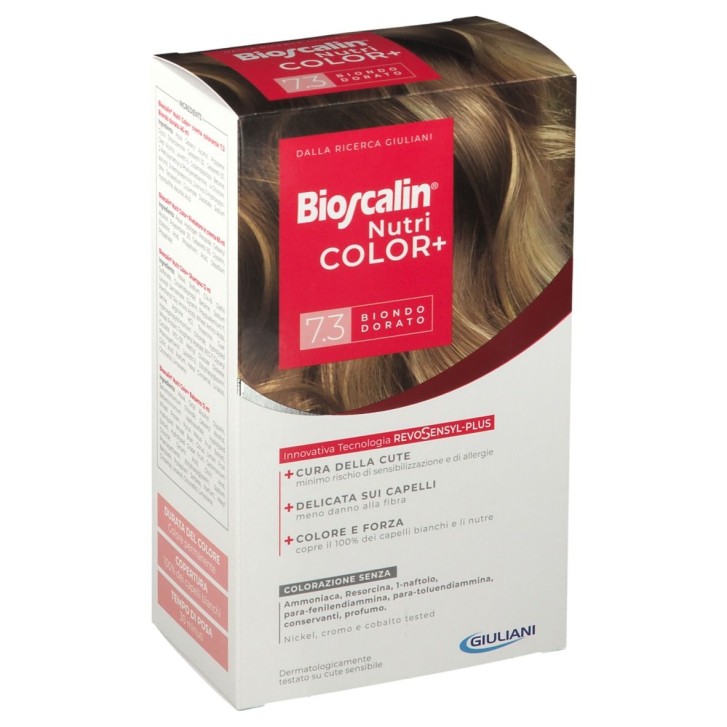 Bioscalin Nutricolor Plus Tintura Capelli Colore 7,3 Biondo Dorato