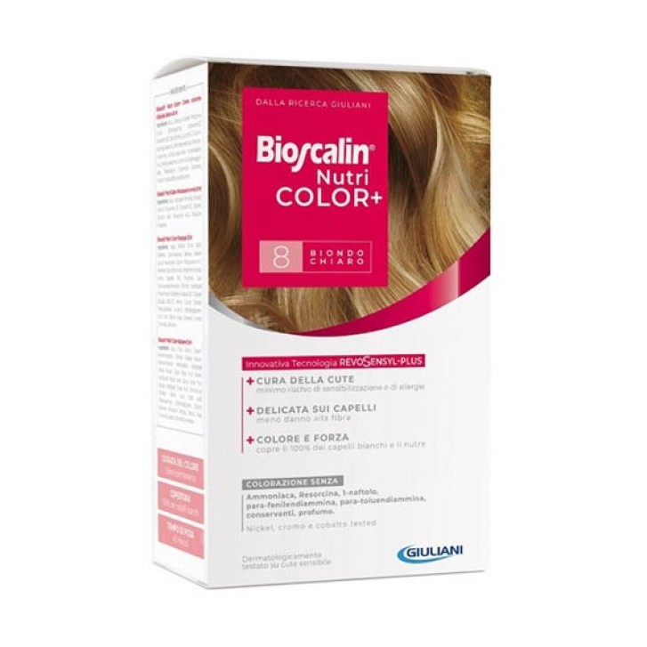 Bioscalin Nutricolor Plus Tintura Capelli Colore 8 Biondo Chiaro