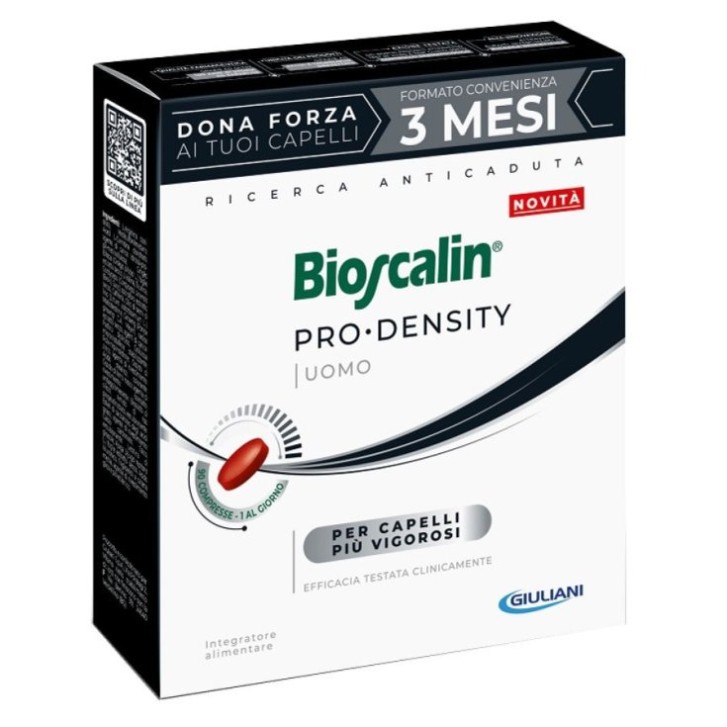 Bioscalin Pro Density 90 compresse - Integratore Anticaduta Capelli Uomo
