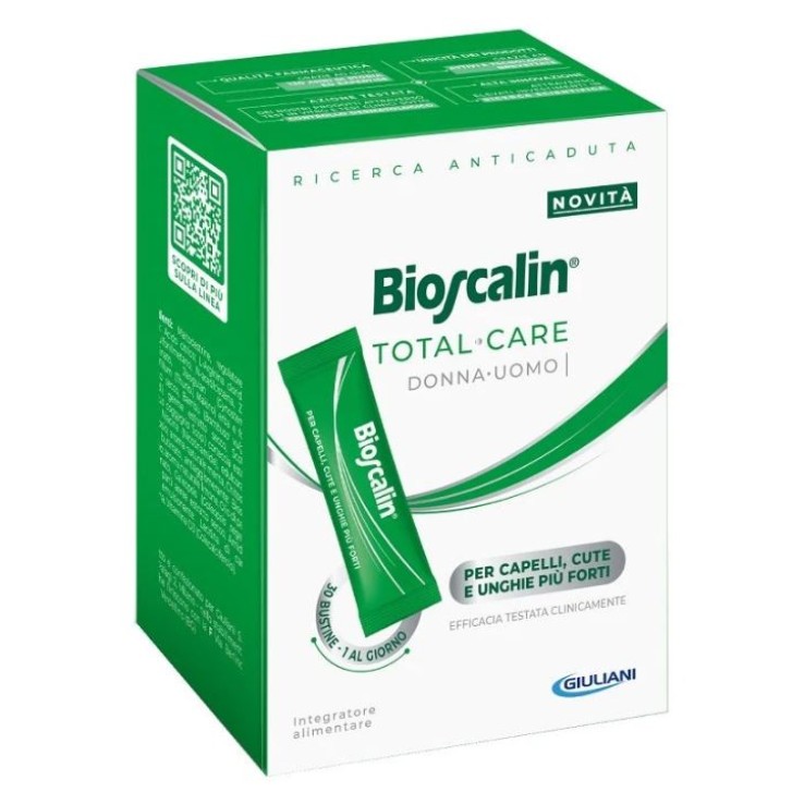 Bioscalin Total Care 30 Bustine - Integratore per Capelli e Unghie