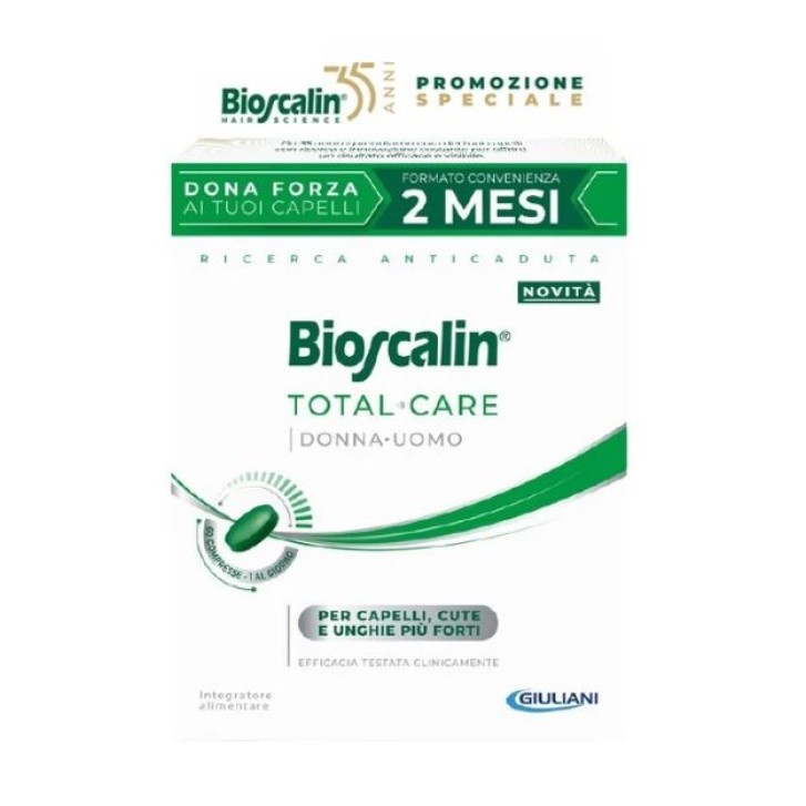 Bioscalin Total Care 60 Compresse Promo - Integratore per Capelli e Unghie