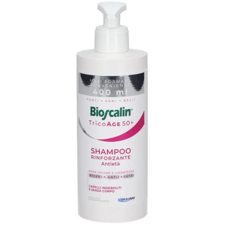 Bioscalin Tricoage 50+ Shampoo Rinforzante Ridensificante Donna 400 ml