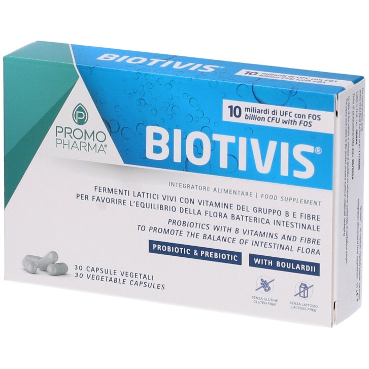 Promopharma Biotivis 10 Miliardi 30 Capsule - Integratore Fermenti Lattici Vivi 