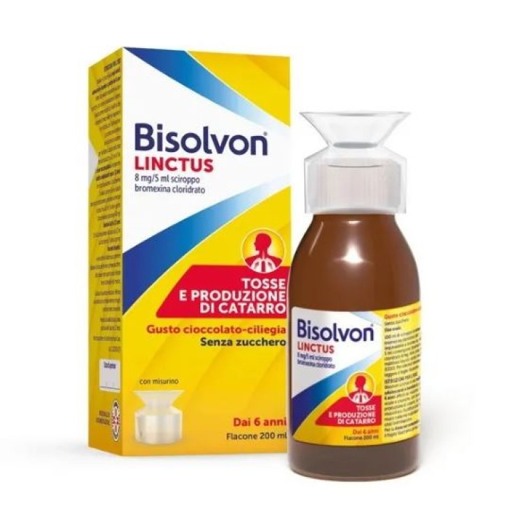 Bisolvon Linctus Sciroppo 8mg/5ml 200 ml