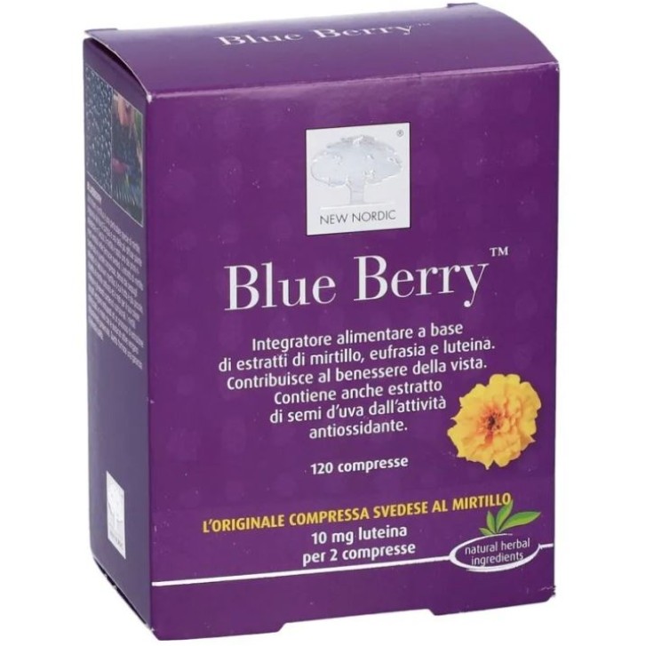 New Nordic Blue Berry 120 Compresse - Integratore per Funzione Visiva