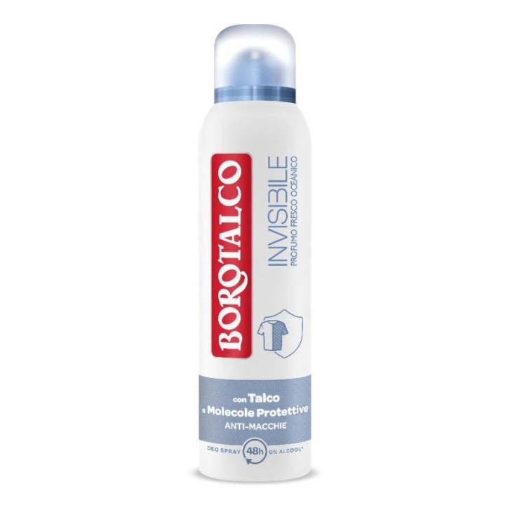 Borotalco Deodorante Spray Invisible Grigio 150 ml