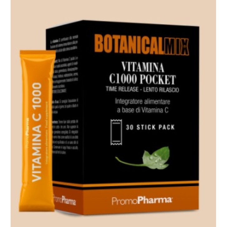 Botanical Mix Vitamina C1000 Pocket 30 Stick - Integratore Vitamina C