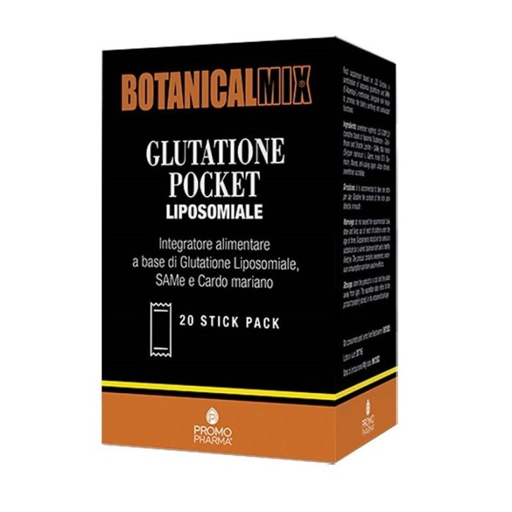 Botanicalmix Glutatione Pocket Liposomiale 20 stick - Integratore Depurativo