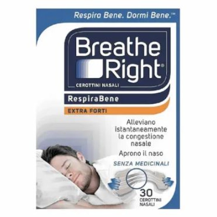 Breath Right Cerotti Nasali Extra Forti 30 pezzi