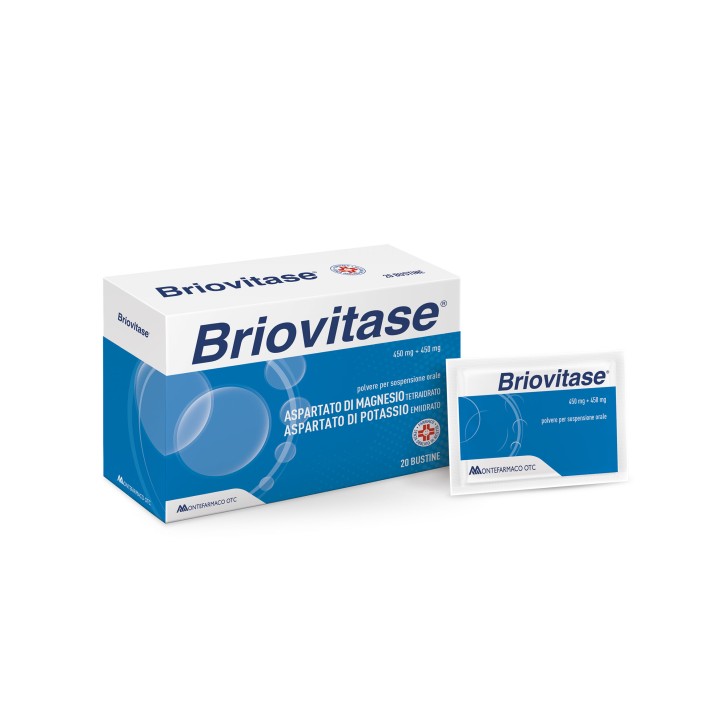 Briovitase 450 mg + 450 mg 20 Bustine - Integratore Magnesio e Potassio