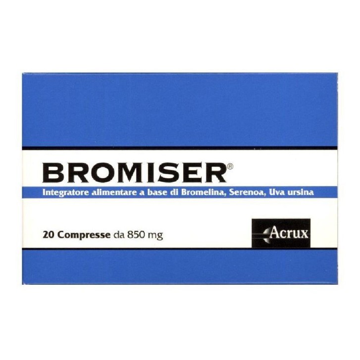 Bromiser 20 Compresse - Integratore per Prostata e Vie Urinarie