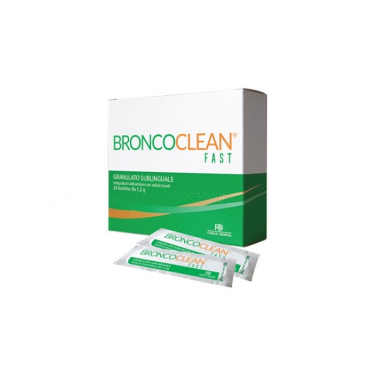 Broncoclean Polvere 24 Bustine - Integratore Benessere Vie Respiratorie