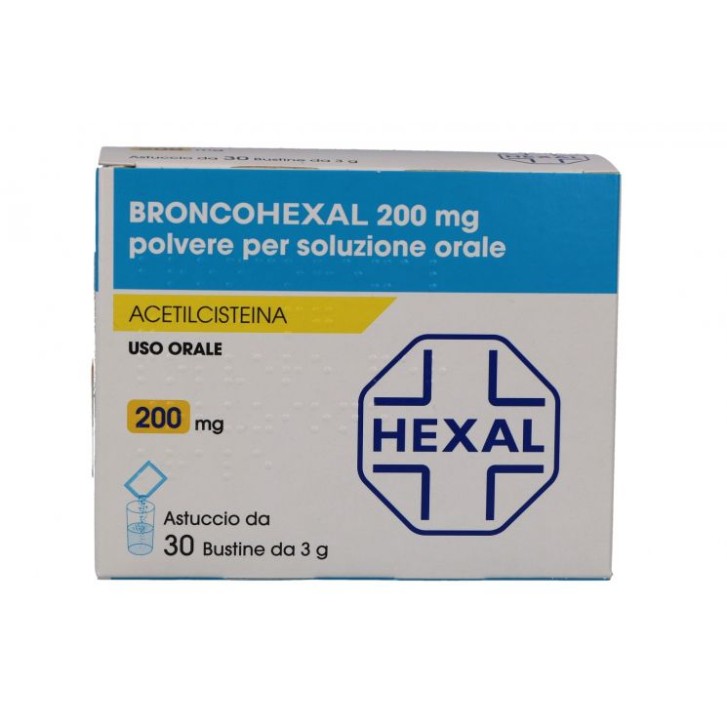 Broncohexal 200 mg Acetilcisteina 30 Bustine