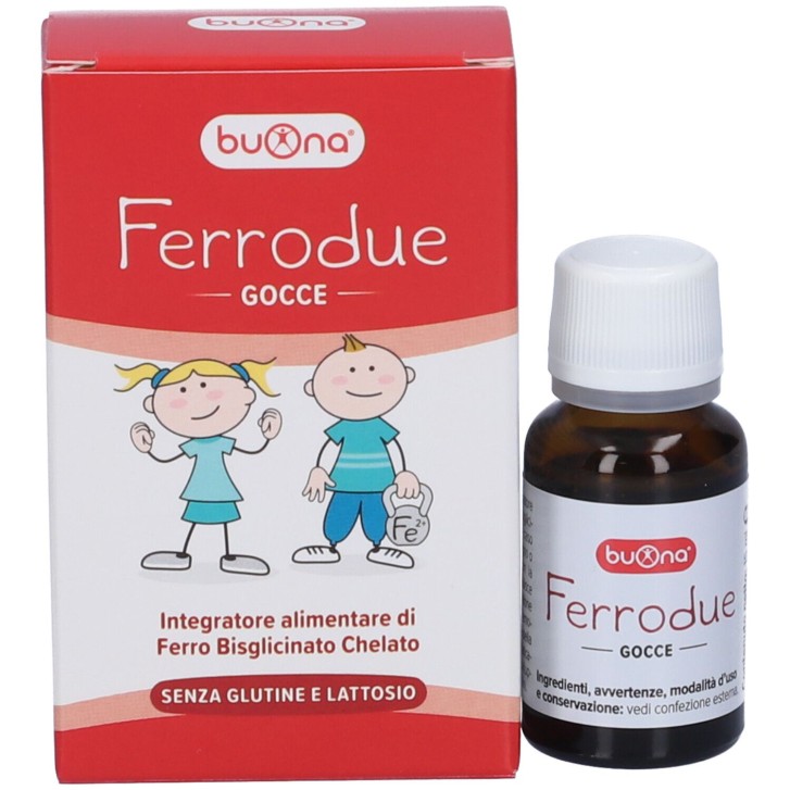 Buona FerroDue Gocce 15 ml - Integratore per Apporto di Ferro