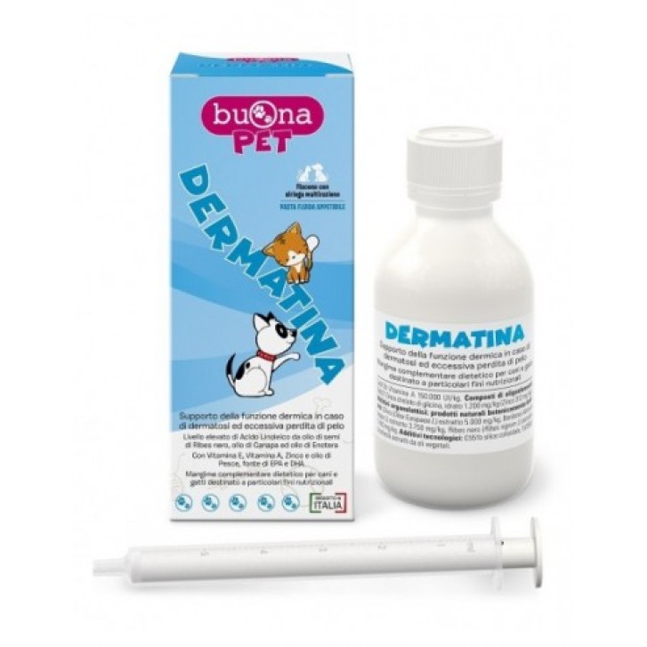 BuonaPet Dermatina 90 grammi - Mangime Complementare per la Perdita del Pelo