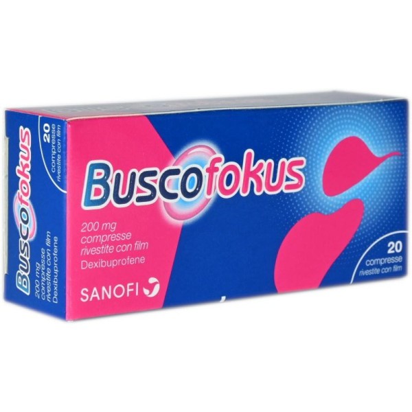 Buscofokus Dexibuprofene 200 mg 20 Compresse