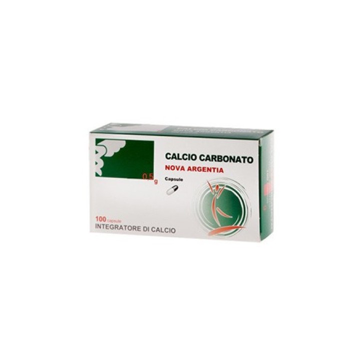 Nova Argentia Calcio Carbonato 0,5 mg 100 Capsule