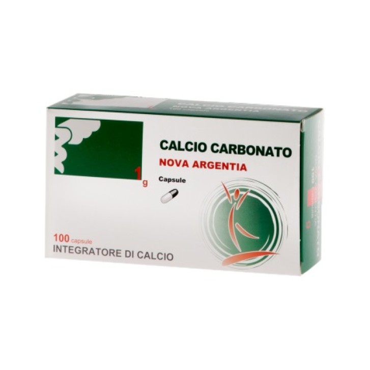 Nova Argentia Integratore Calcio Carbonato 60 capsule 0,5g